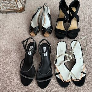 Black and Silver Women's Heels Bundle
